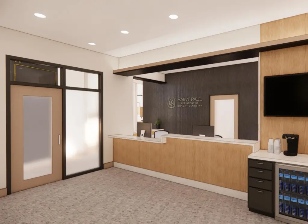 Reception with logo Rendering